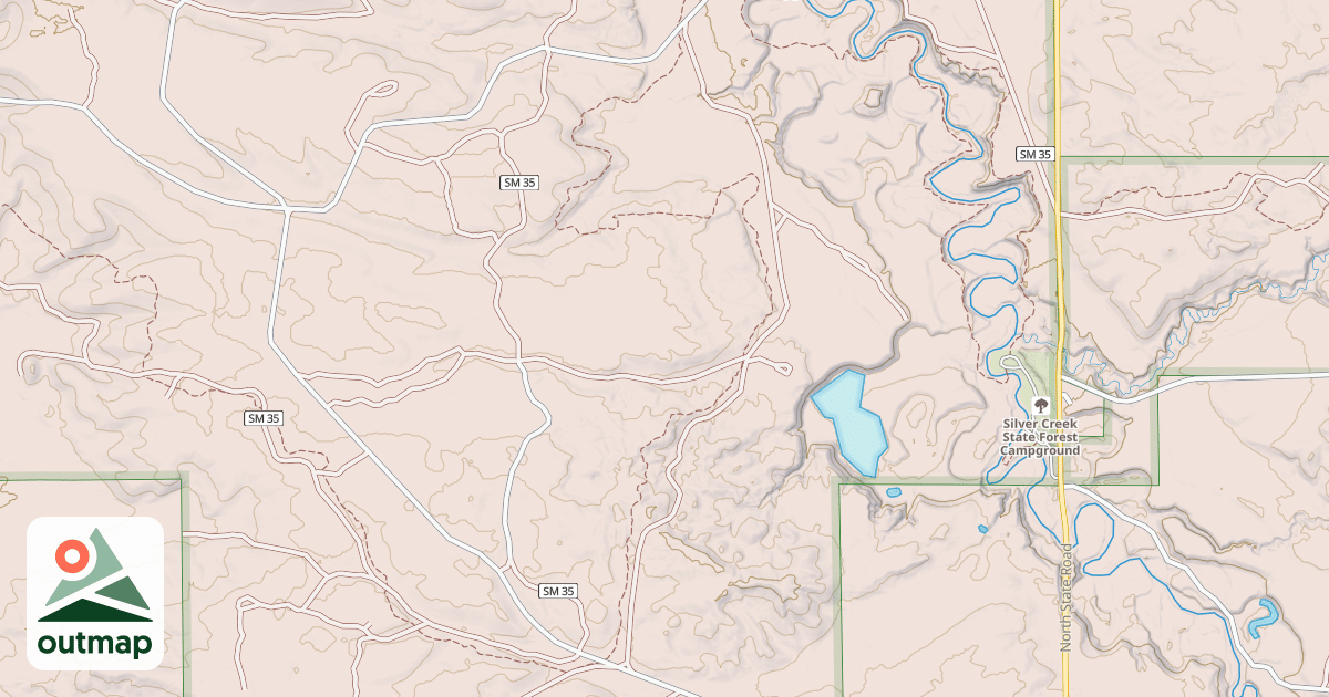 Map of Lincoln Hills Motorcycle Trail