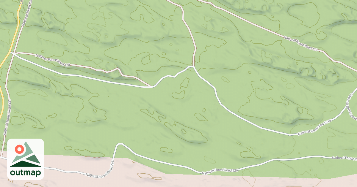 Map of USFS National Forest System Roads {58ABDF9C-8DD9-44FB-974E-3E51A11D8795}