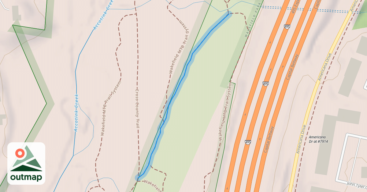 Map of Wakefield MTB Trail System