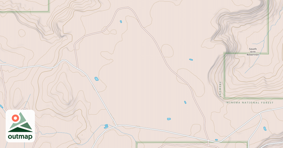 Map of BRUSHY MOUNTAIN