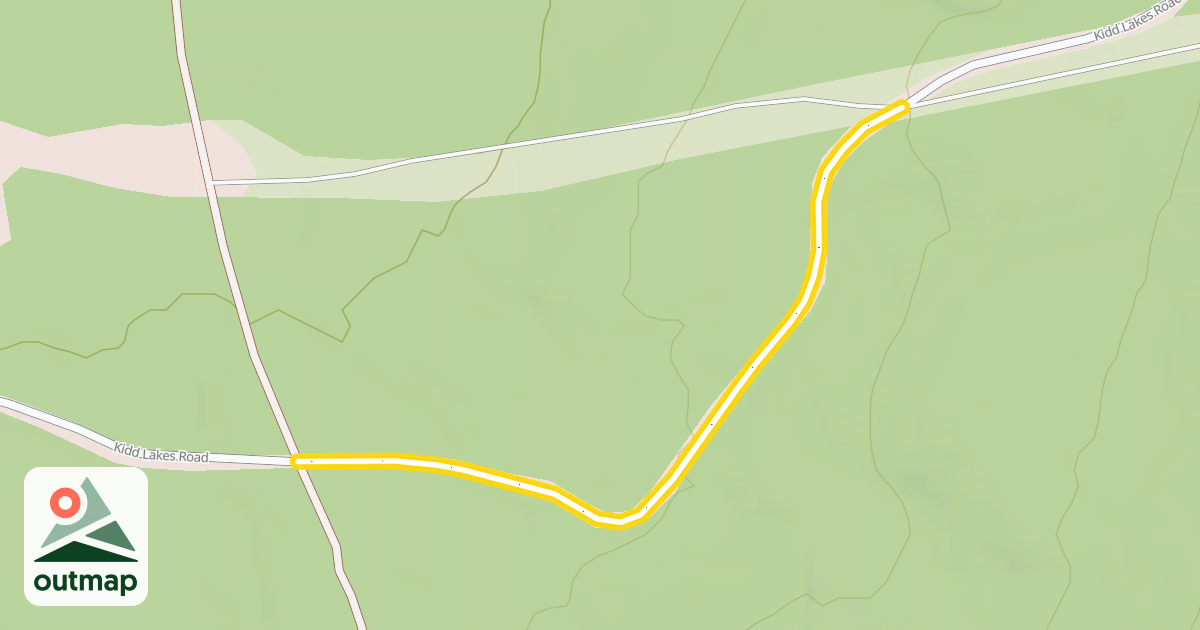 Map of Kidd Lakes Road