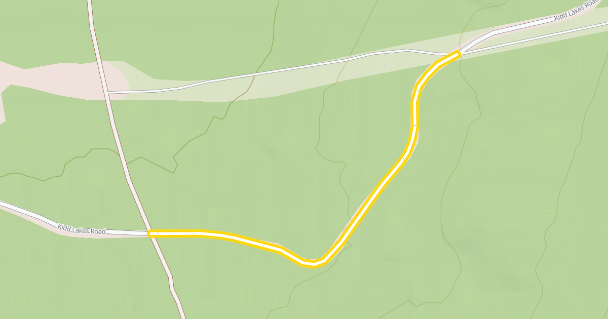 Map preview of Kidd Lakes Road