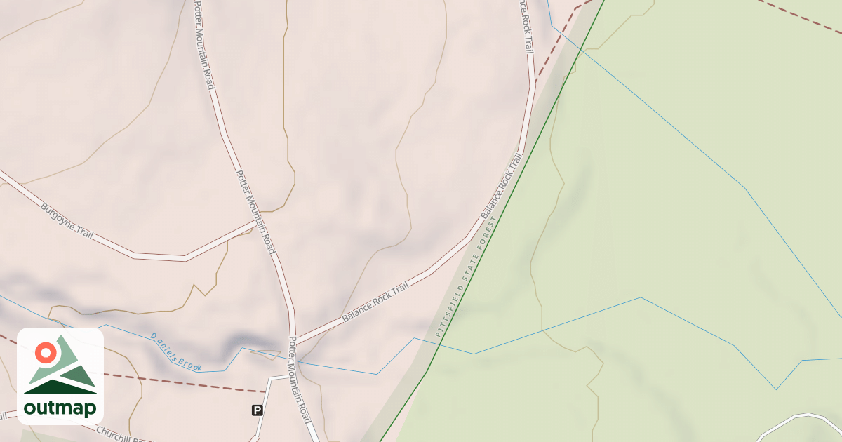 Map of Balance Rock Trail