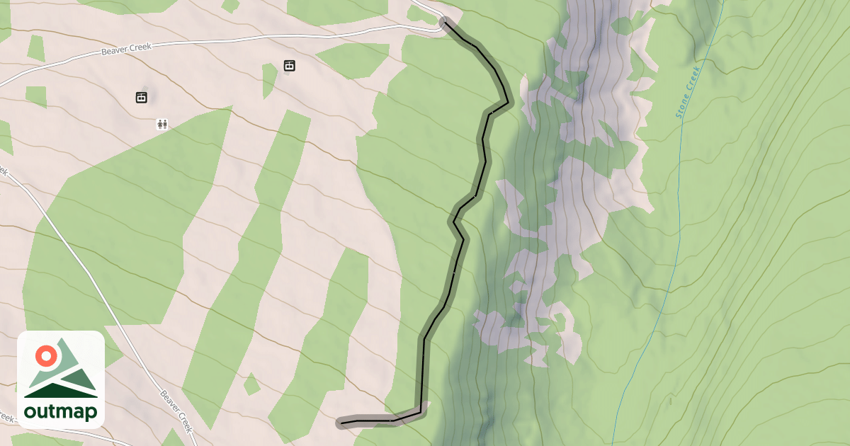 Map of Upper Stone Creek