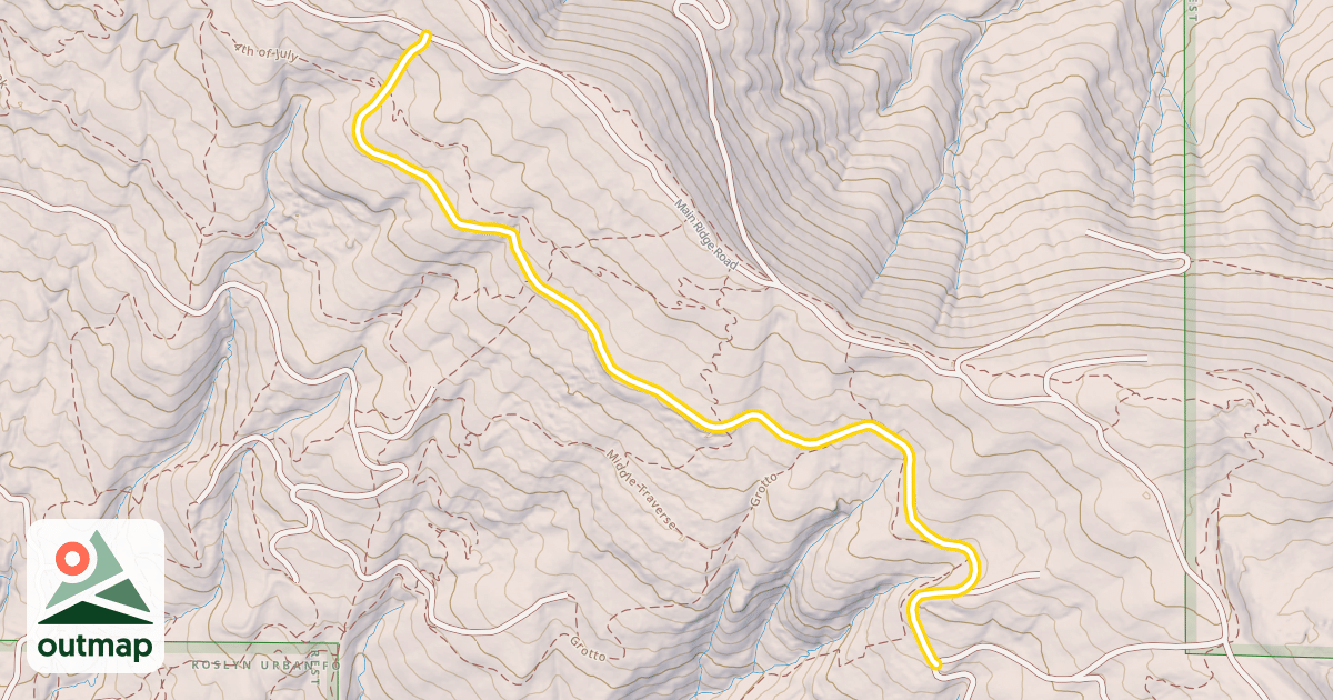 Map of Canyon 6 Traverse