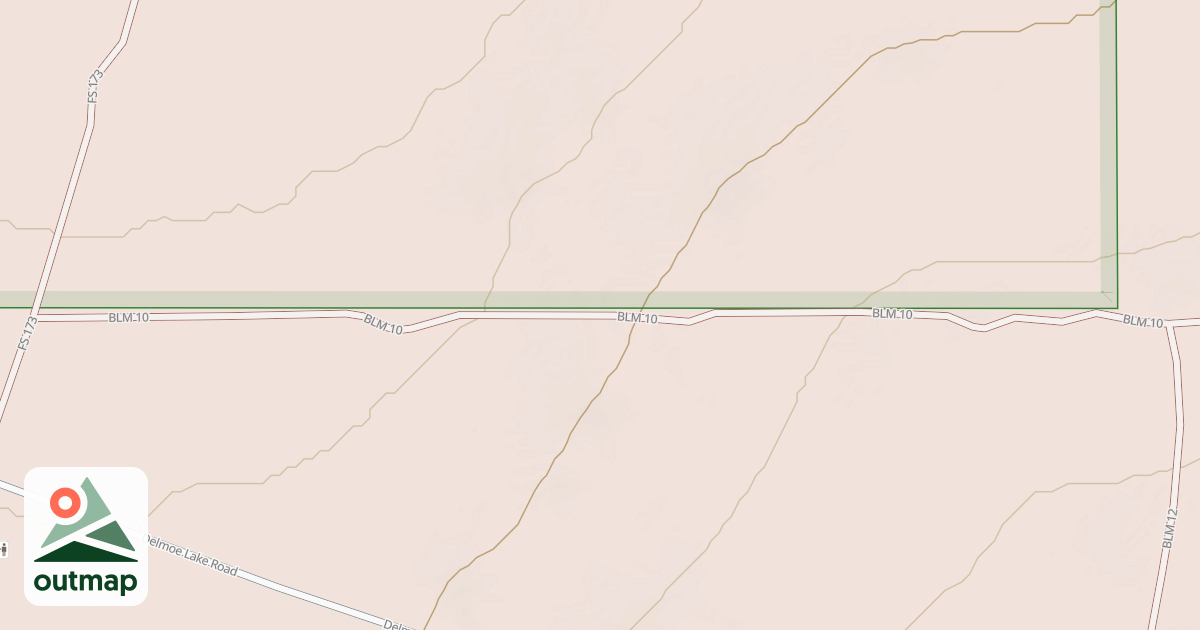 Map of Dry Creek Trail
