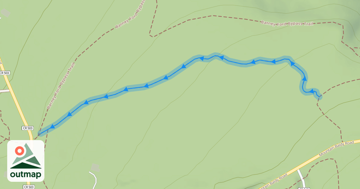Map of Barney Ford Trail