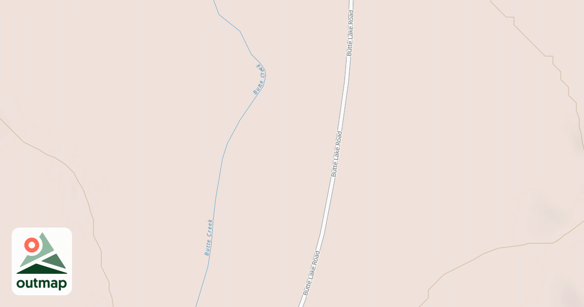 Map of BUTTE WATER SOURCE