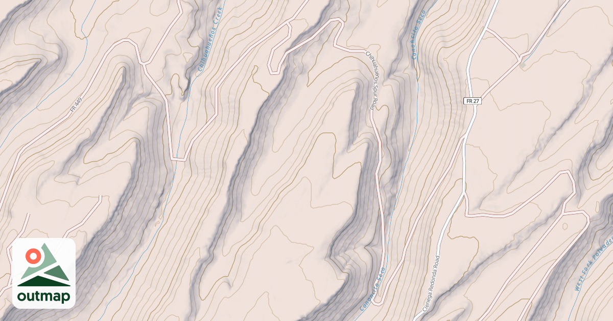 Map of CHIHUAHUENOS SPUR