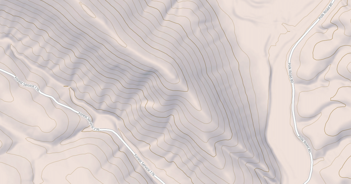 Map preview of USFS National Forest System Roads {31ACF01D-199F-4685-8C14-8B73CD441A3C}