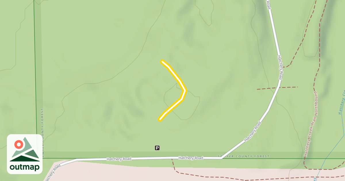 Map of Hatchery Ski Trail