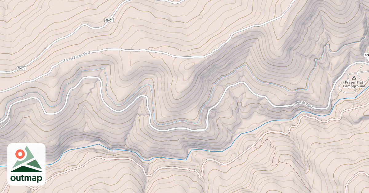 Map of FRASER FLAT