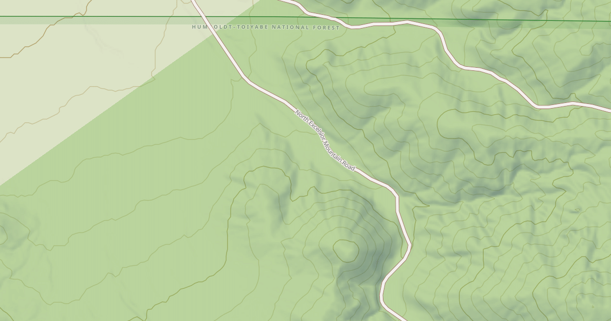 Map preview of NORTH EXCELSIOR MOUNTAINS ROAD