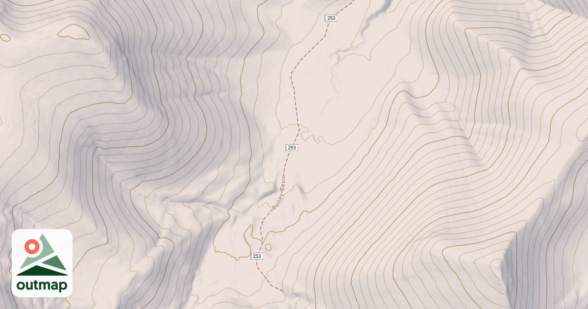Map of Bailey Basin
