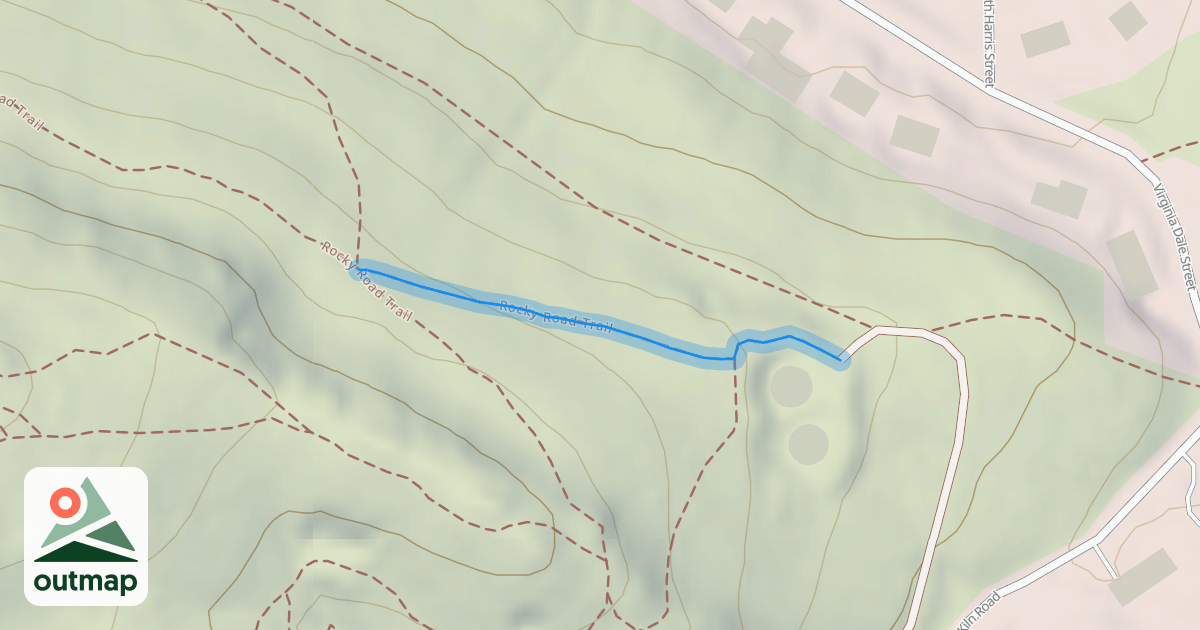 Map of Rocky Road Trail