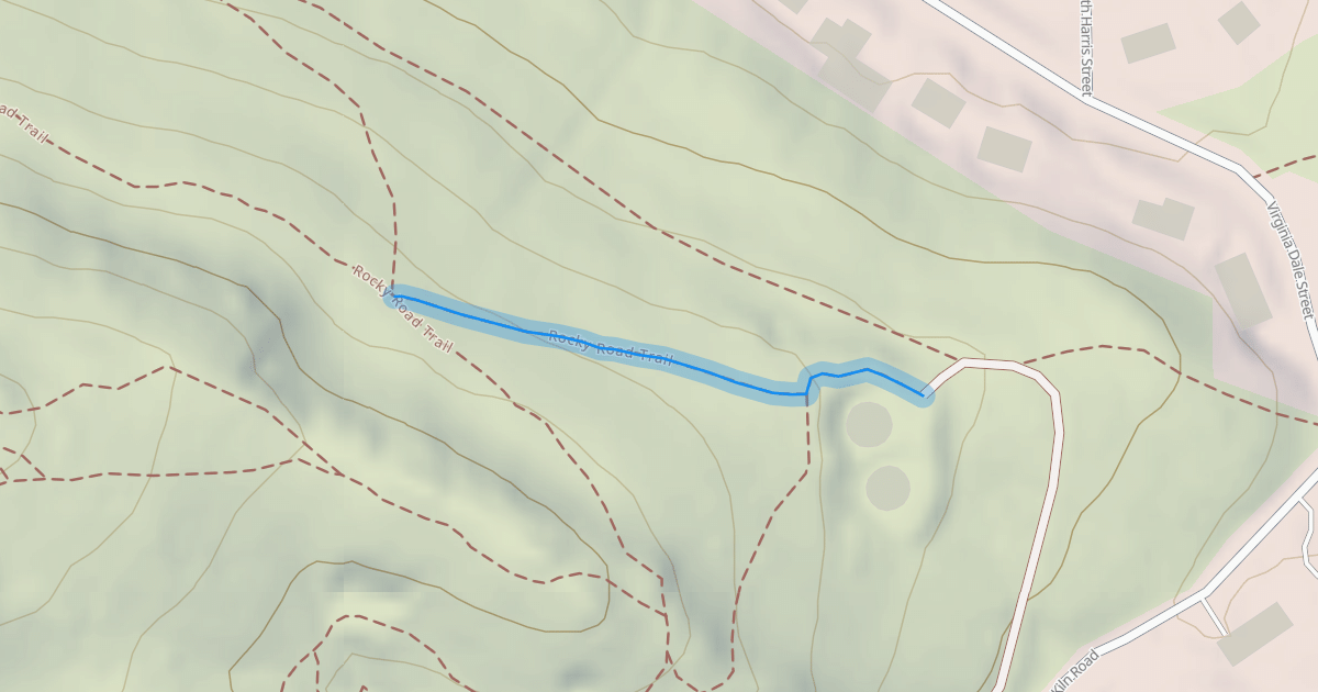 Map preview of Rocky Road Trail