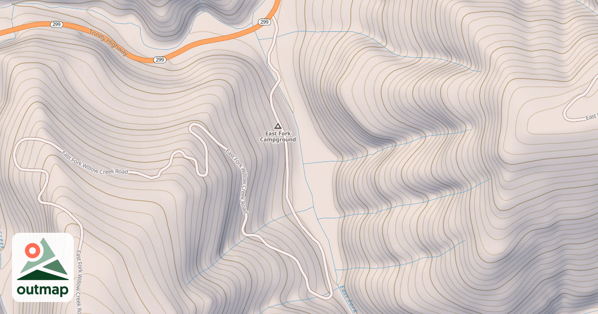 Map of EAST FORK WILLOW CREEK