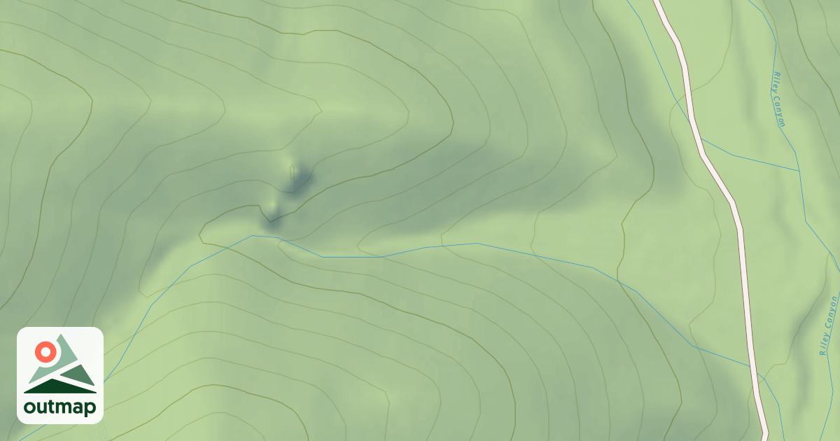 Map of RILEY CANYON SPUR