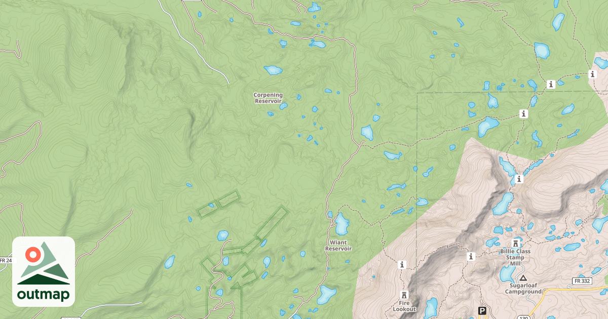Map of CASCADE NORTH TWIN