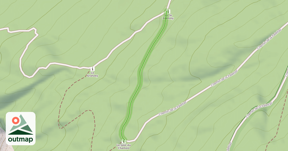 Map of Chemin de la Palettaz