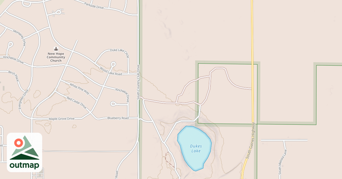Map of Kinross Motorcycle Trail