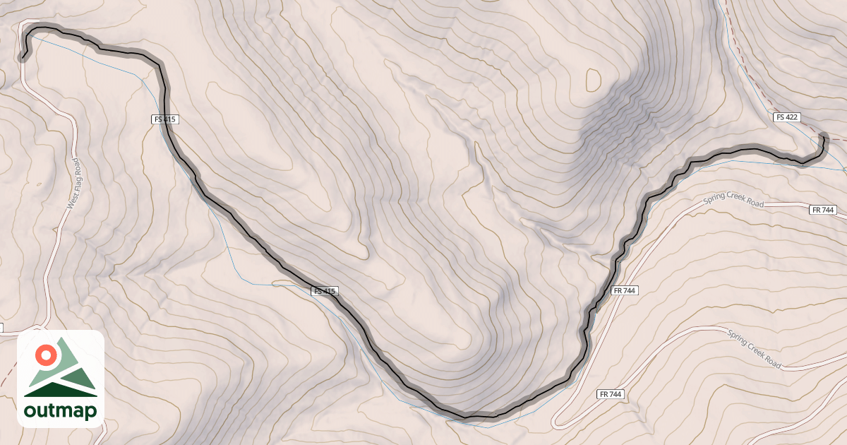 Map of Bear Creek Trail