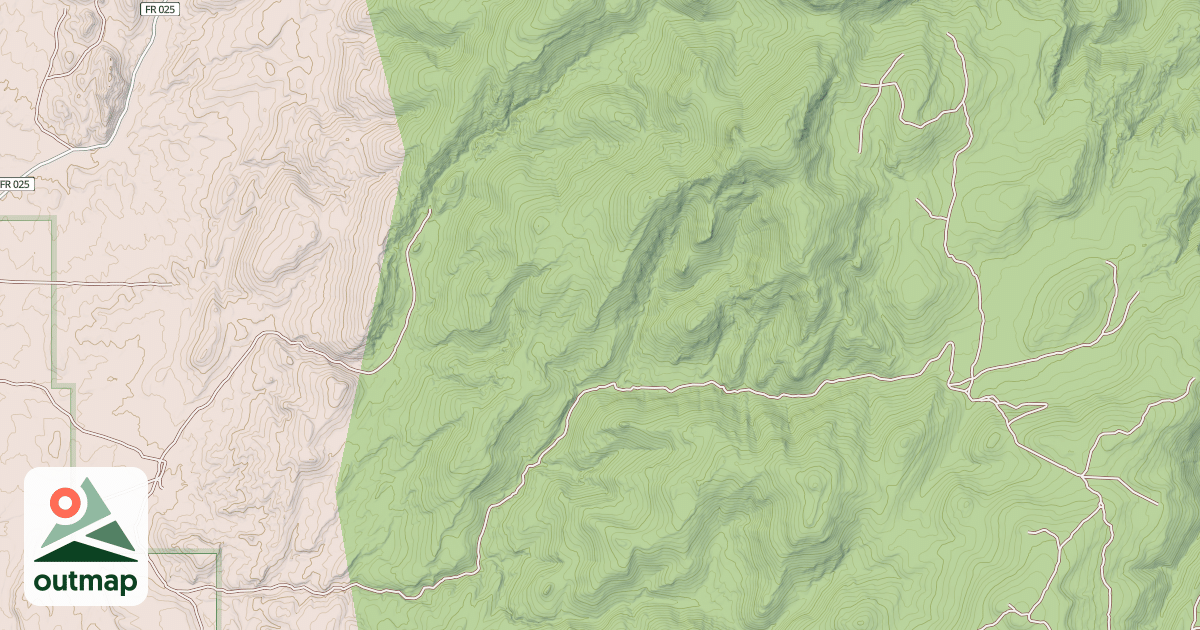 Map of LONG CANYON