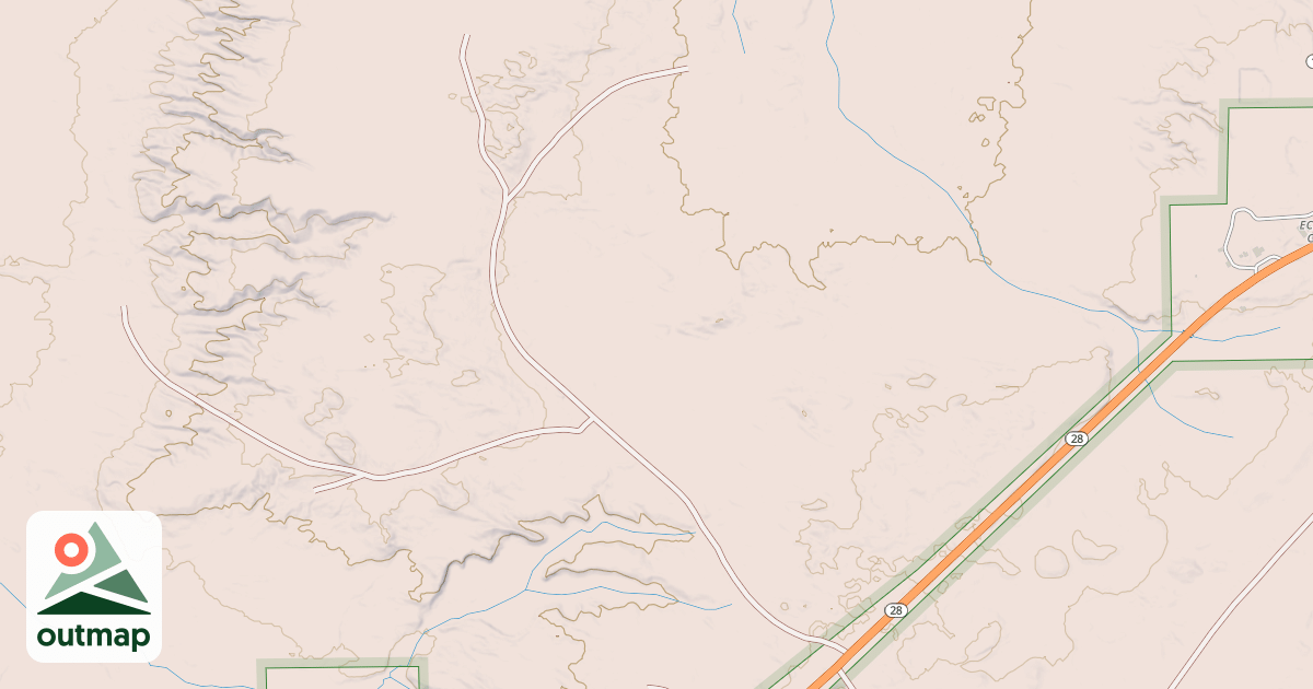 Map of M-28 SPUR 3661