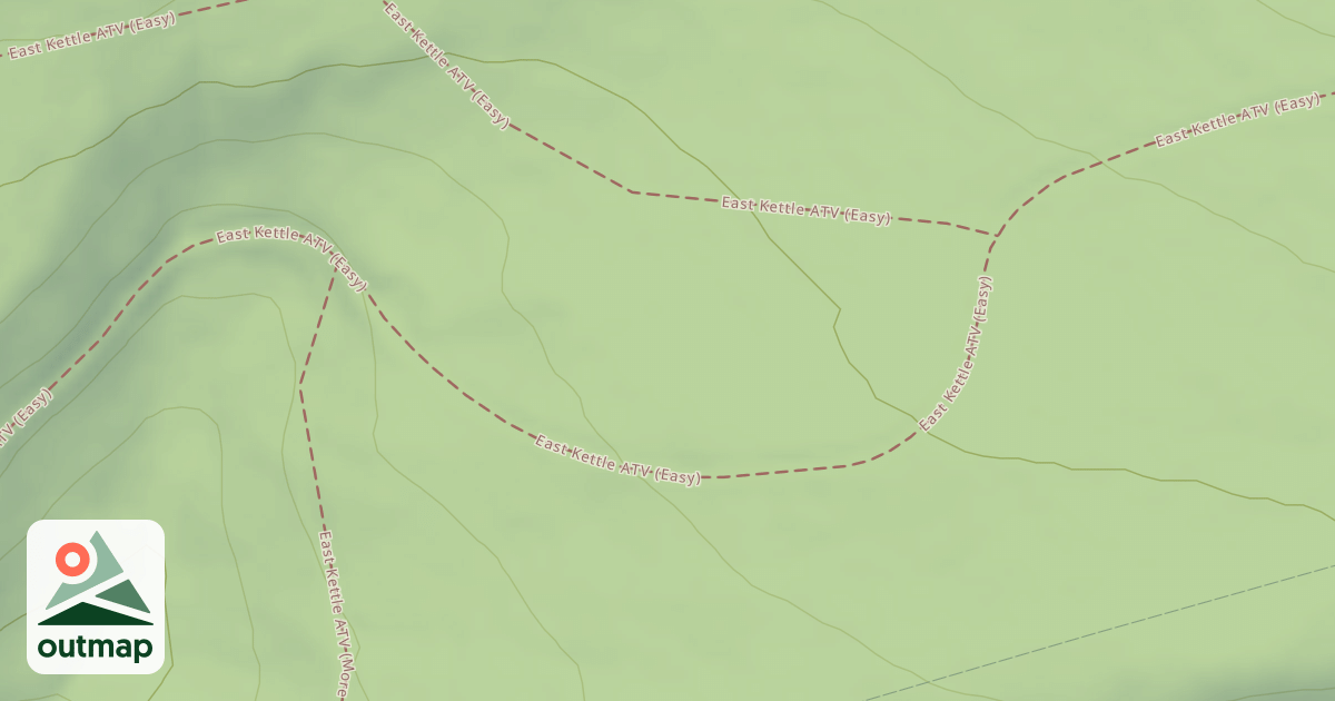 Map of East Kettle ATV Trail System