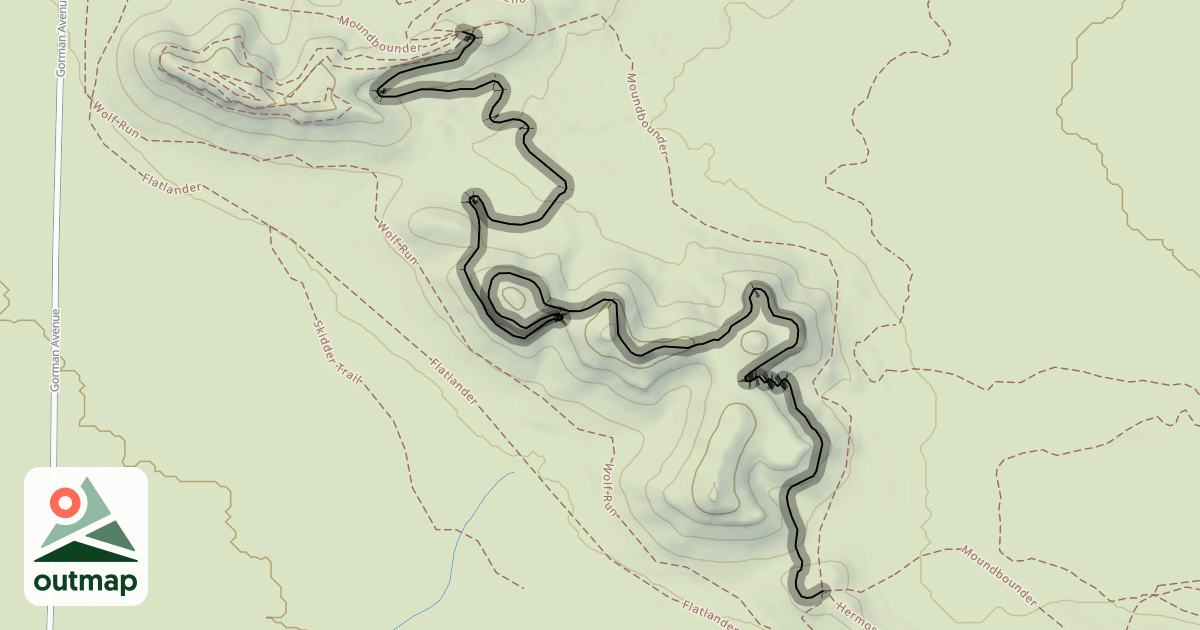 Map of Upper Hermosa
