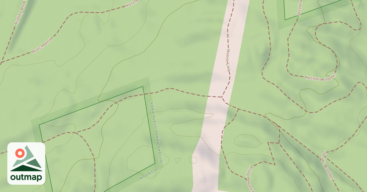 Map of Roller Coaster Trail