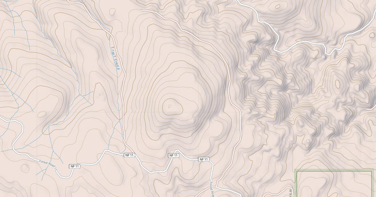 Map preview of USFS National Forest System Roads {64A7F707-6630-4769-971D-7962DD37F316}