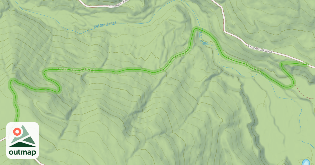 Map of Foster's Trail (CLOSED)