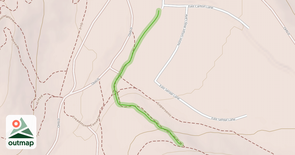 Map of Cracker Jack Trail