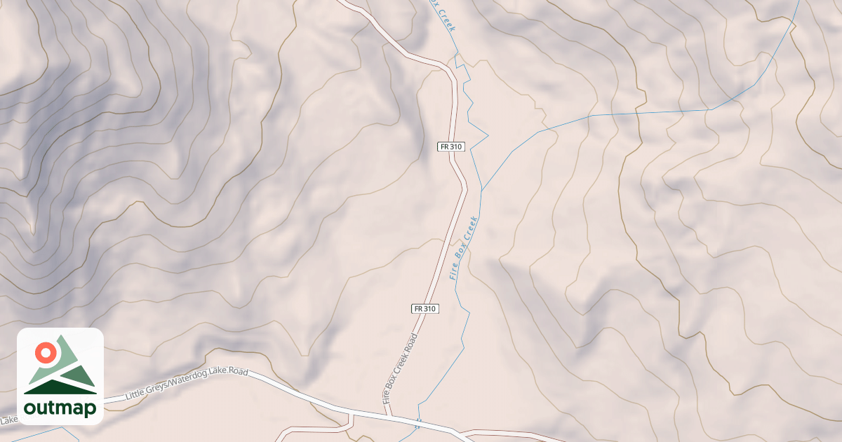Map of FIRE BOX CREEK