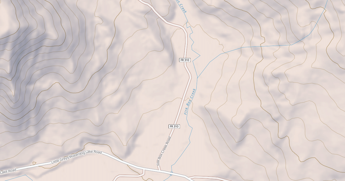 Map preview of FIRE BOX CREEK