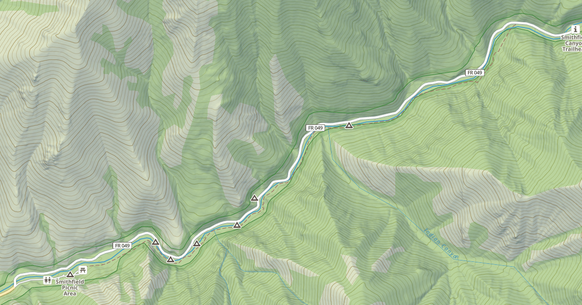 Map preview of SMITHFIELD CANYON