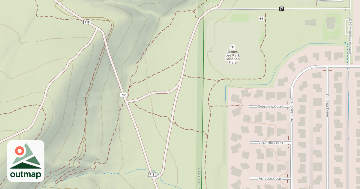 Map of WILDLIFE PEAK ROAD