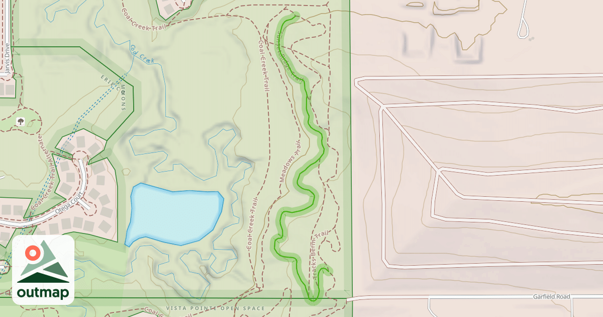 Map of Sunset Ridge Trail