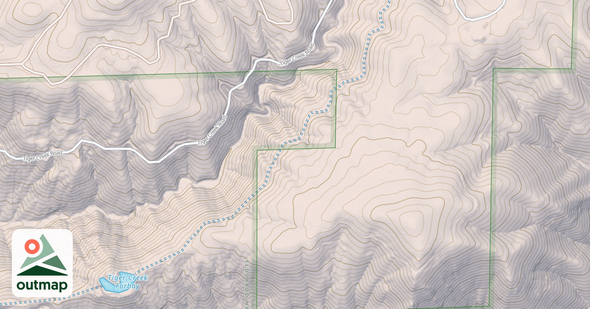 Map of TIGER RESERVOIR