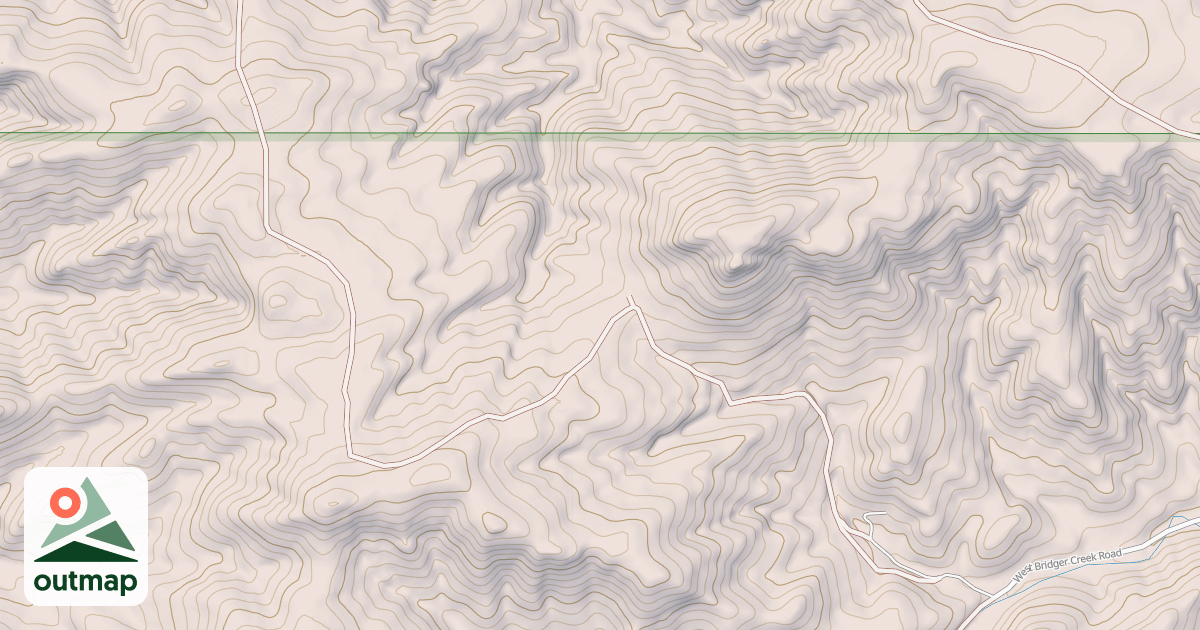 Map of PACKSADDLE BUTTE