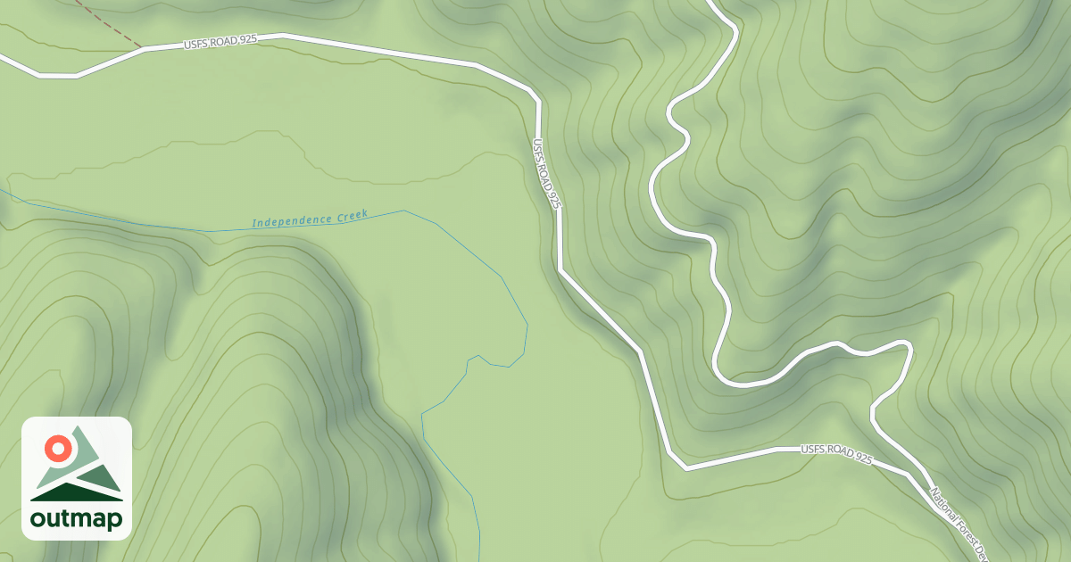 Map of INDEPENDENCE CREEK
