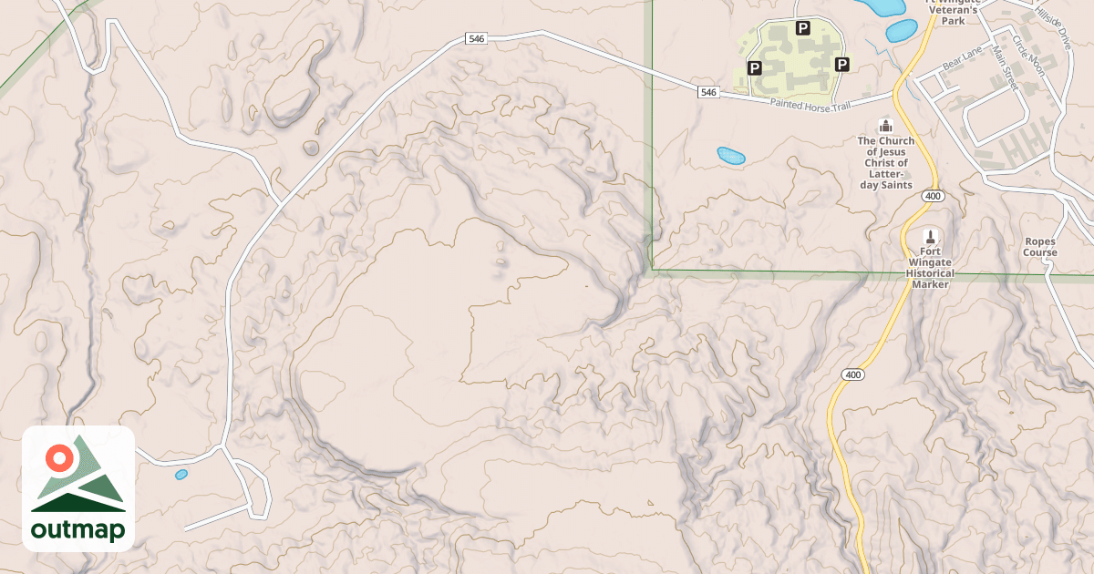 Map of FORT WINGATE A.S.