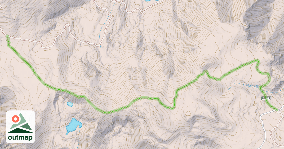 Map of Pioneer Lakes Trail