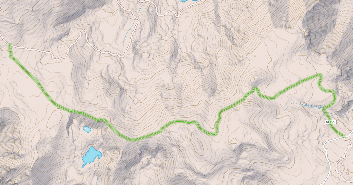 Map preview of Pioneer Lakes Trail