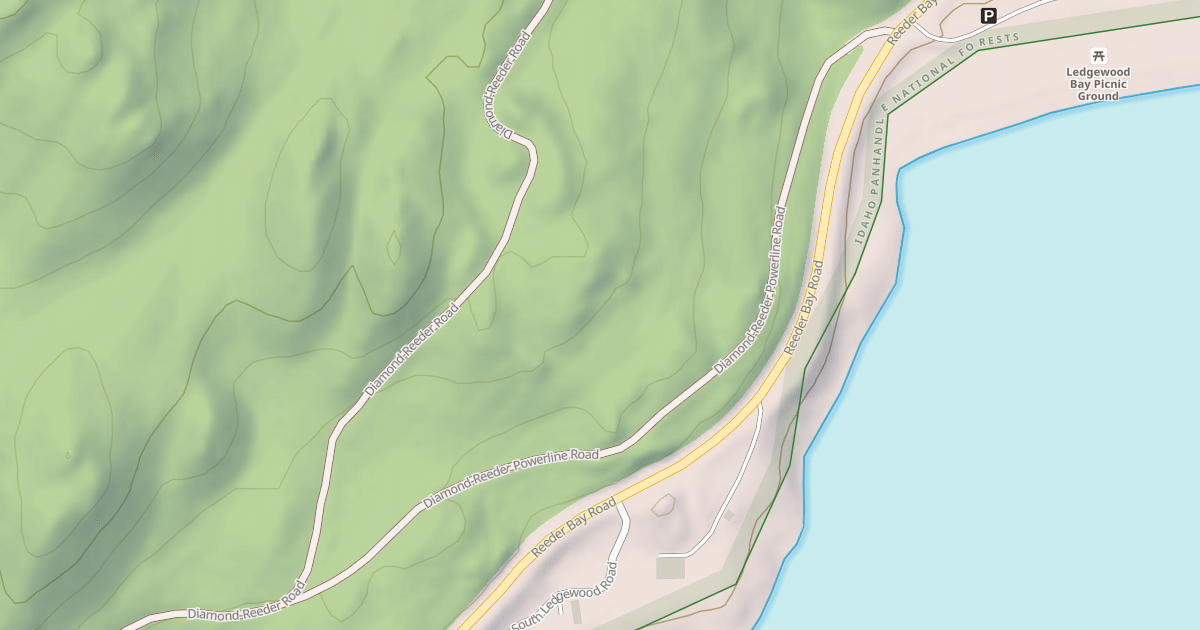 Map preview of DIAMOND-REEDER POWERLINE