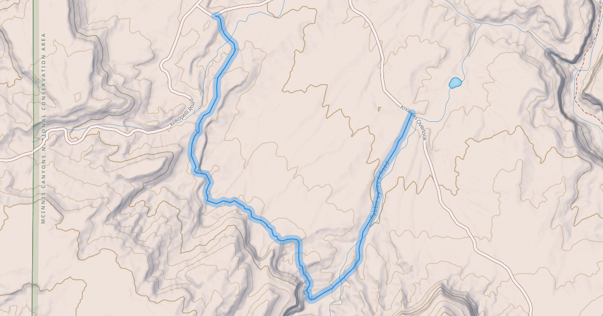 Map preview of Rabbit Valley 6 Road