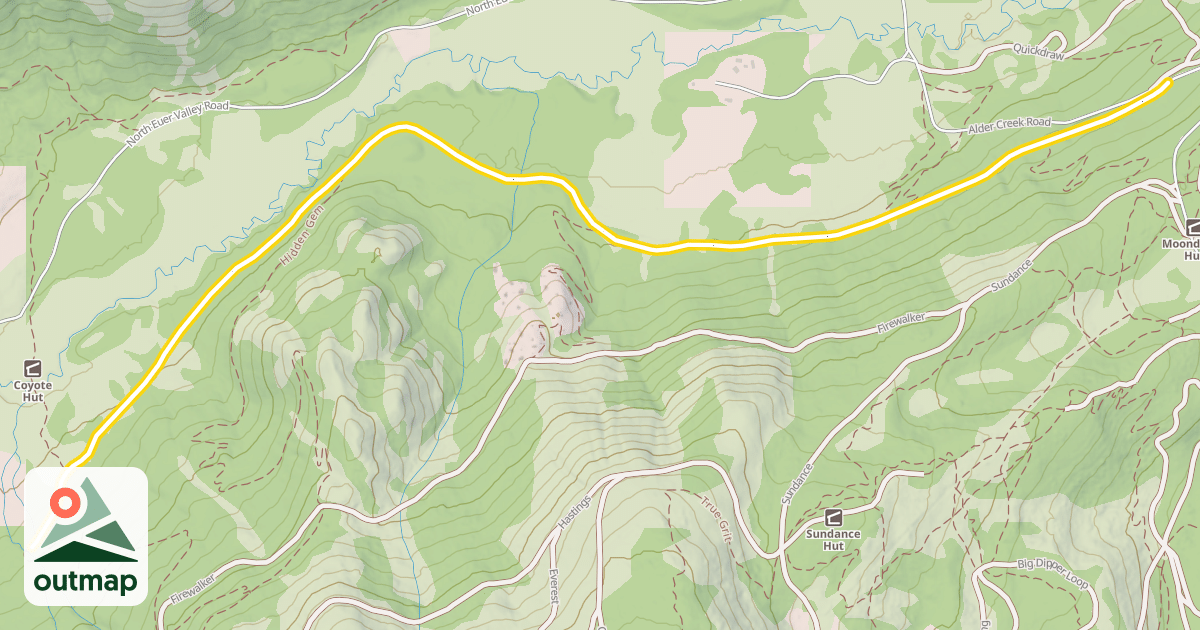 Map of South Euer Valley Road