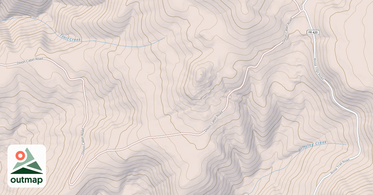 Map of DIXON CABIN