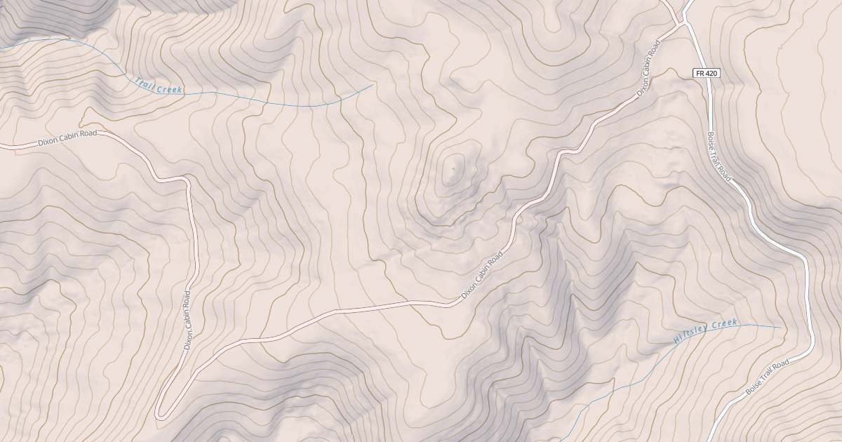 Map preview of DIXON CABIN